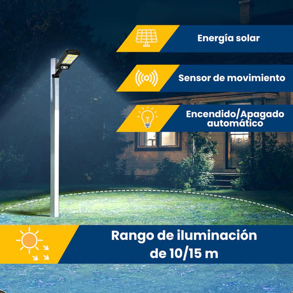 🎁 PROMO 2x1 - LumiMax® 180W Reflector Solar para Exteriores