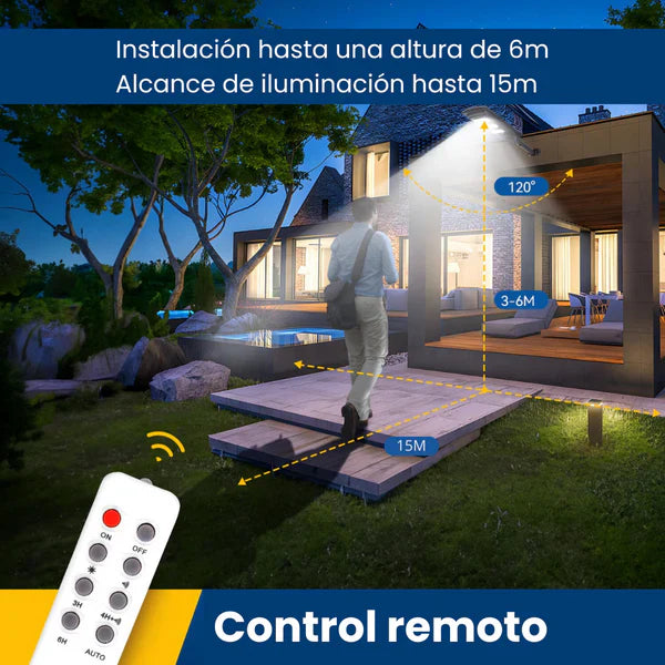 🎁 PROMO 2x1 - LumiMax® 180W Reflector Solar para Exteriores